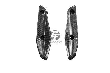 Kit Aero (deflectores de aire adicionales) Carbono por BMW R 1200 RS 2015- / R 1250 RS 2018- Carbono+Fibra de Vidrio | Patron Enlazado | Brillante