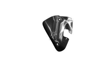 Carénage d´échappement (à droite) Carbone pour Ducati Supersport 939 2017-2020 / 950 2021- Carbone+Fibre de Verre | Toile Contraignant | Brillant