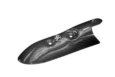 Carbon Auspuffverkleidung für Buell 1125 R/CR Carbon+Fiberglas | Köper | Glossy