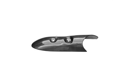 Carbon Exhaust Cover for Buell 1125 R/CR Carbon+Fibreglass | Plain Weave | Glossy