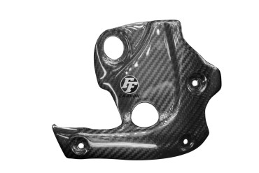 Covertor de Escape Carbono por Ducati Diavel 1260 2019+ / 1260 S 2019+ / XDiavel Carbono+Fibra de Vidrio | Patron Enlazado | Brillante