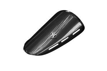 Covertor de Escape Carbono por Ducati Diavel 2010-2013 Carbono+Fibra de Vidrio | Patron Enlazado | Brillante