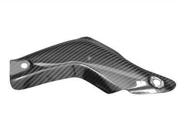 Carbon Exhaust Cover for Honda CBR 1000RR 2004-2007 Carbon+Fibreglass | Twill Weave | Glossy