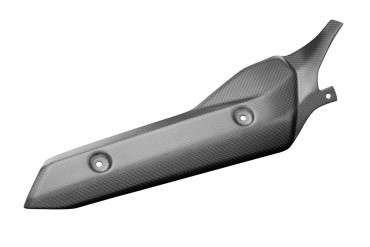 Carbon Auspuffverkleidung für KTM 690 SMC R 2020- Carbon+Fiberglas | Leinwand | Glossy