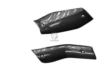 carenatura di scarico Carbonio per KTM 690 SMC/R 690 ENDURO/R Carbonio+Fibra di Vetro | Tela | Brillante