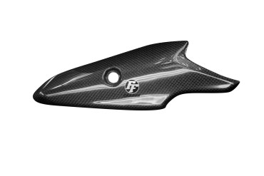 Carénage d´échappement Carbone pour Kawasaki Z900 2017- Carbone+Fibre de Verre | Toile Contraignant | Brillant