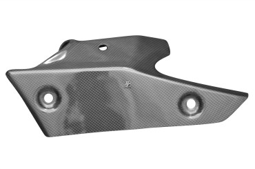 Covertor de Escape Carbono por Kawasaki ZX6R 2013- Carbono+Fibra de Vidrio | Patron Sencillo | Brillante