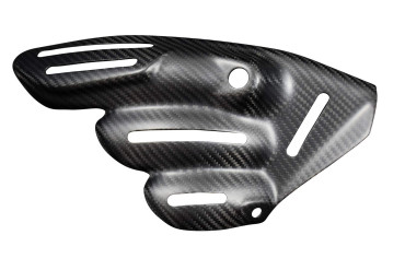 Covertor de Escape Carbono por MV Agusta F3 2012-2019 / Brutale 675 / 800 2013-2015 / Dragster 2014-2018 / RR 2015-2016 / RC 2017 Carbono+Fibra de Vidrio | Patron Enlazado | Opaco