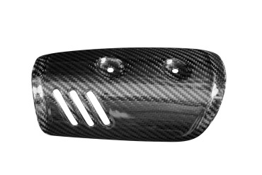 Carbon Exhaust Cover for Yamaha FZ8 100% Carbon | Twill Weave | Glossy