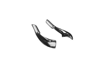Carénage d´échappement Carbone pour Yamaha TDR 250 Carbone+Fibre de Verre | Toile Contraignant | Brillant