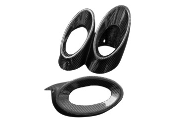 Guarnizione di scarico posteriore Carbonio per Triumph Rocket 3 GT / R 2020- 100% Carbonio | Spigato | Brillante