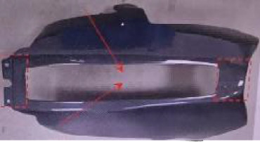 Bugspoiler chiuso 1 parte versione SBK Carbonio per Yamaha YZF-R1 2015-2018 
