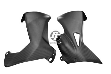 Spoiler anteriore Carbonio per MV Agusta Rivale 800 Carbonio+Fibra di Vetro | Spigato | Opaco