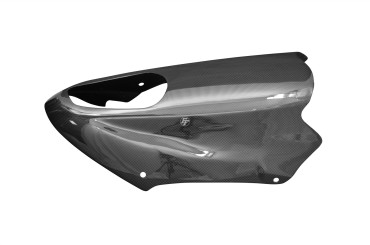 Alerón del motor Carbono por Triumph Street Triple 2007-2012 Carbono+Fibra de Vidrio | Patron Sencillo | Brillante