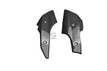 Alerón del motor Carbono por Triumph Street Triple 2013-2016 Carbono+Fibra de Vidrio | Patron Sencillo | Brillante