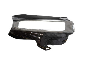 Alerón del motor Carbono por Yamaha YZF-R1 2020- Carbono+Fibra de vidrio | Patron Enlazado | Brillante