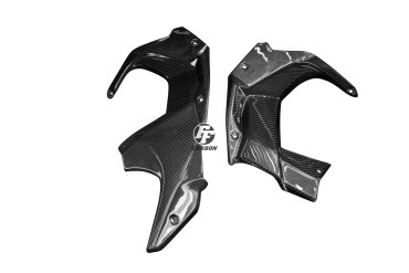 Carbon Cockpit Innenverkleidung für Kawasaki Ninja H2 2015+ / H2R 2015+ Carbon+Fiberglas | Köper | Glossy