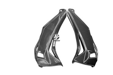 Finiture interne del pozzetto Carbonio per Kawasaki ZX-10R 2016- 100% Carbonio | Tela | Brillante