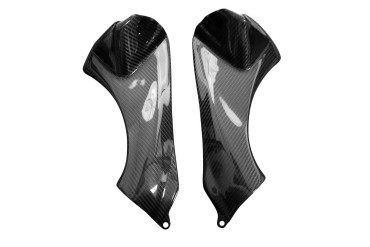 Carénage intérieur du Cockpit Carbone pour Kawasaki ZX-6R 2007-2008 Carbone+Fibre de Verre | Toile Sergé | Brillant