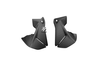 Covertor de Tablero (partes laterales) Carbono por BMW R1200 GS 2013-2016 Carbono+Fibra de Vidrio | Patron Enlazado | Opaco