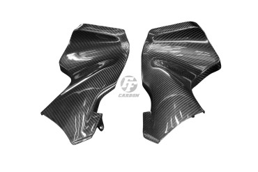 Carbon Cockpit Fairing Side Panels for Kawasaki ZX-6R 2005-2006 Carbon+Fibreglass | Twill Weave | Glossy