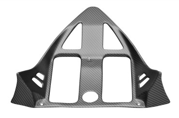 Cadre Triangle (Cache de radiateur d´huile) Carbone pour Aprilia RSV 1000R 2004-2009 Carbone+Fibre de Verre | Toile Sergé | Mat