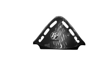 Telaio triangolare Coperchio del radiatore dell´olio Carbonio per Kawasaki ZX 12 R 2002-2005 100% Carbonio | Spigato | Brillante
