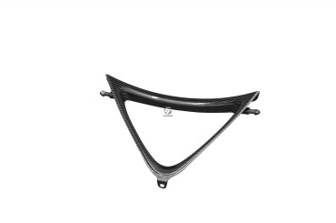 Marco triangular (Covertor de radiadores de aceite) Carbono por Triumph Daytona 675 2006-2012 100% Carbono | Patron Enlazado | Brillante