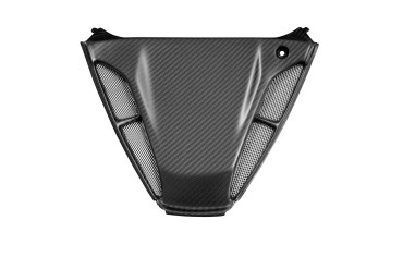 Cadre Triangle (Cache de radiateur d´huile) Carbone pour Yamaha R1 02-03 Carbone+Fibre de Verre | Toile Sergé | Mat