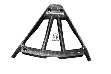 Marco triangular (Covertor de radiadores de aceite) Carbono por Yamaha YZF-R1 2004-2006 100% Carbono | Patron Enlazado | Brillante