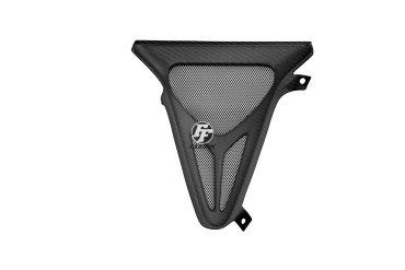 Carbon Dreiecksrahmen Ölkühlerabdeckung für Yamaha YZF-R6 1999-2002 Carbon+Fiberglas | Köper | Matt