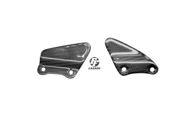 Platines repose-pieds Carbone pour BMW R1100 S 100% Carbone | Toile Sergé | Brillant