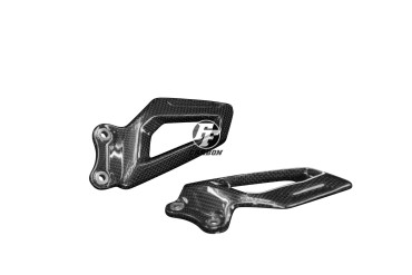 protección de talón Carbono por BMW S 1000 RR 2019- / M 1000 RR 2021- / S 1000 R 2021- Carbono+Fibra de Vidrio | Patron Sencillo | Brillante