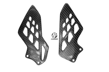 Carbon Heel Guards for BMW S1000RR 2010-2012 Carbon+Fibreglass | Twill Weave | Glossy