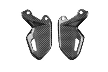 Carbon Fersenschützer für Ducati Desert X 2022- Carbon+Fiberglas | Leinwand | Glossy