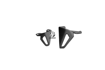 Carbon Heel Guards for Ducati Panigale V4/V4S/V4R/V4 SP / Streetfighter V4 2020- / Streetfighter V2 2022- Carbon+Fibreglass | Plain Weave | Matt