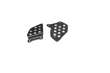 Carbon Heel Guards for Honda CBR 600RR 2003-2017 Carbon+Fibreglass | Plain Weave | Glossy