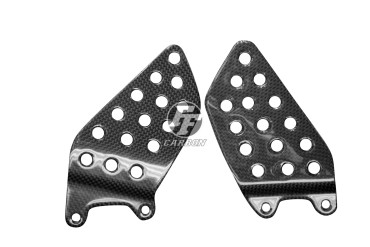 protección de talón Carbono por Honda CBR 929RR Carbono+Fibra de Vidrio | Patron Sencillo | Brillante