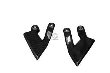 Carbon Heel Guards for KTM 990 Supder Duke / R 2004-2013 Carbon+Fibreglass | Plain Weave | Glossy