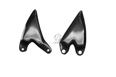 Paratacco Carbonio per Kawasaki Ninja 400 2019- 100% Carbonio | Spigato | Brillante