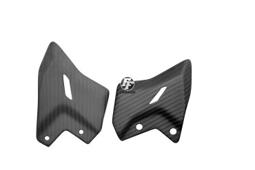 Carbon Heel Guards for Kawasaki Z650 2017- 100% Carbon | Twill Weave | Matt