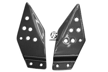 Carbon Heel Guards for Kawasaki Z750/R 2007-2012 / Z1000 2007-2009 100% Carbon | Plain Weave | Glossy