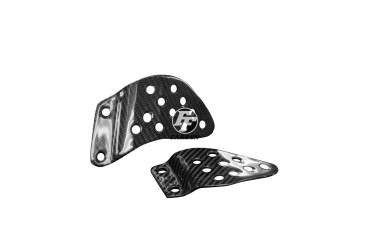 Carbon Heel Guards for Kawasaki ZX-6R 2003-2004 Carbon+Fibreglass | Twill Weave | Glossy