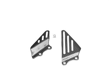 protección de talón Carbono por Kawasaki ZZR 1400 / ZX-14R 2006-2015 Carbono+Fibra de Vidrio | Patron Enlazado | Brillante