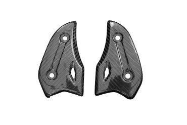 Carbon Heel Guards for Suzuki GSX 1300 R Hayabusa 2021- Carbon+Fibreglass | Twill Weave | Glossy