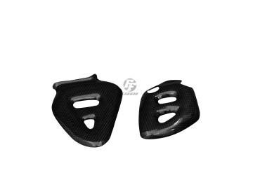 Platines repose-pieds Carbone pour Suzuki GSX-R 1300 Hayabusa 1999-2007 100% Carbone | Toile Contraignant | Brillant