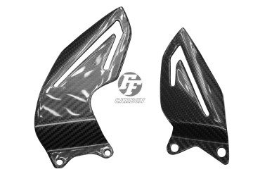 Carbon Fersenschützer für Triumph Daytona 675 2013-2017 Carbon+Fiberglas | Köper | Glossy
