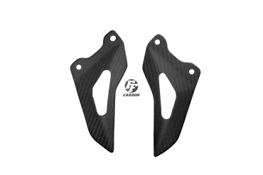 protección de talón Carbono por Triumph Speed Triple 2016- Carbono+Fibra de Vidrio | Patron Enlazado | Opaco
