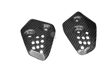 protección de talón Carbono por Yamaha MT-07 2013-2017 / 2018-2020 / 2021- / XSR 700 100% Carbono | Patron Enlazado | Brillante