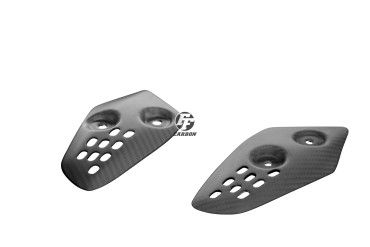 Platines repose-pieds Carbone pour Yamaha MT-07 2013-2017 / 2018-2020 / 2021- / XSR 700 100% Carbone | Toile Sergé | Mat